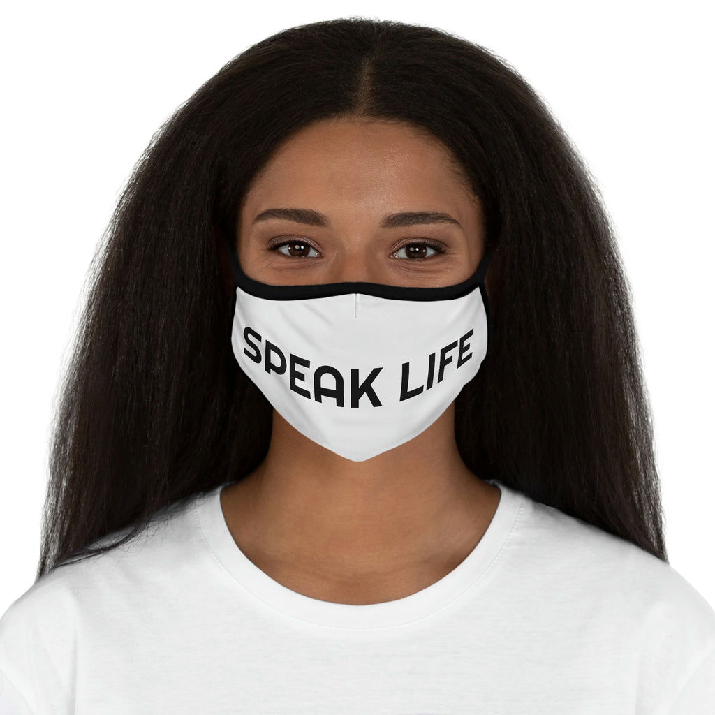 "Speak Life" Fitted Polyester Face Mask