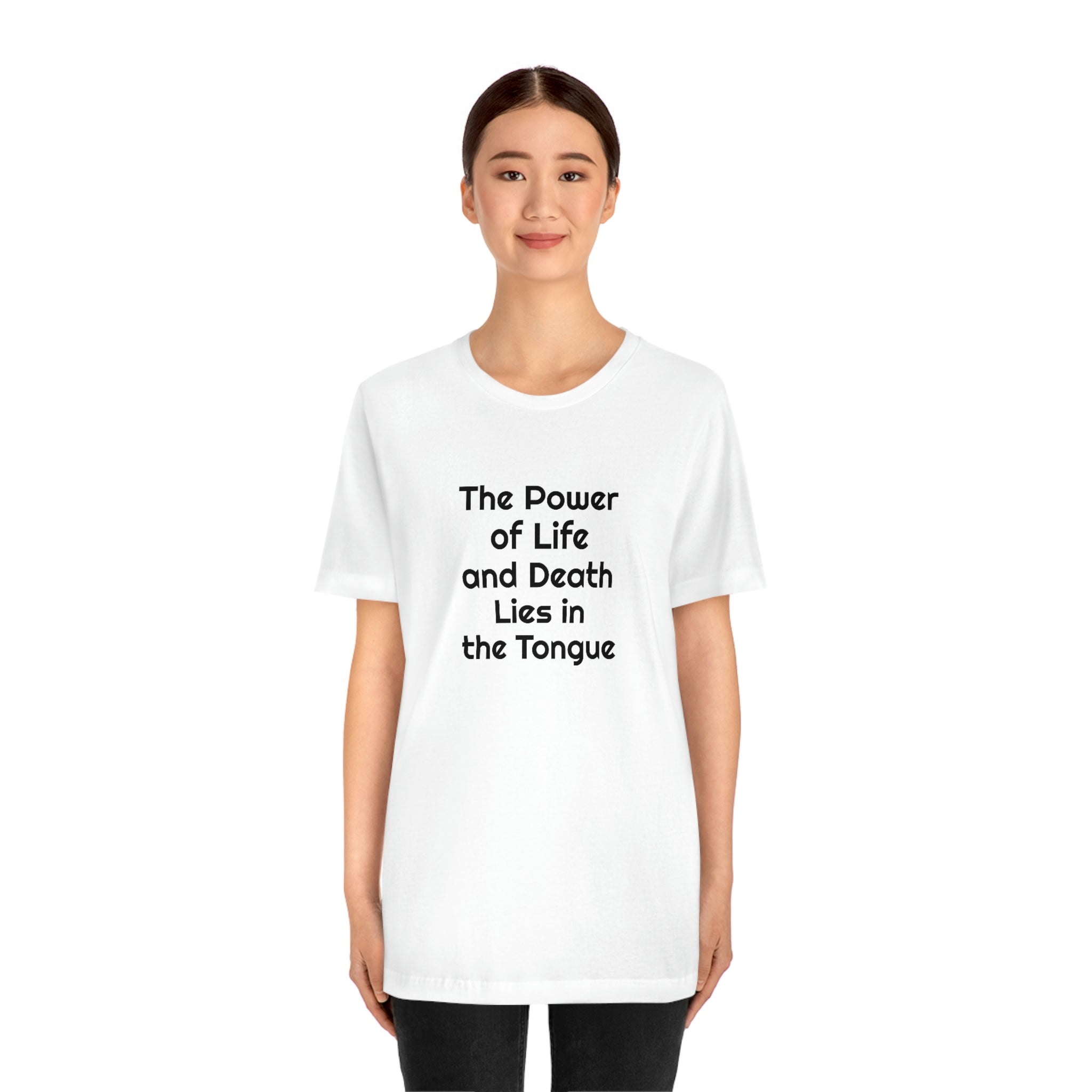 "Speak Life - Power of Life and Death" Unisex Jersey Short Sleeve Tee