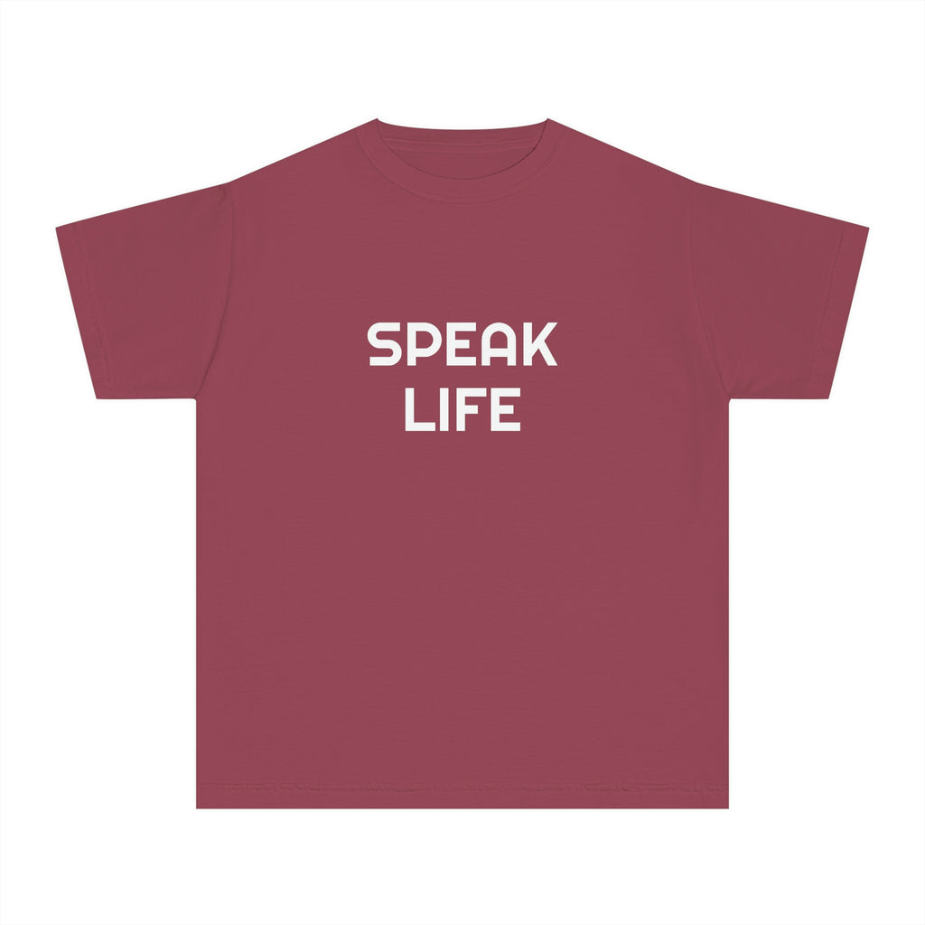 "Speak Life" Youth Midweight Tee
