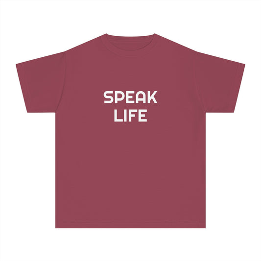 "Speak Life" Youth Midweight Tee