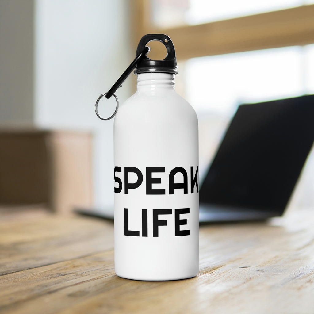"Speak Life" Stainless Steel Water Bottle