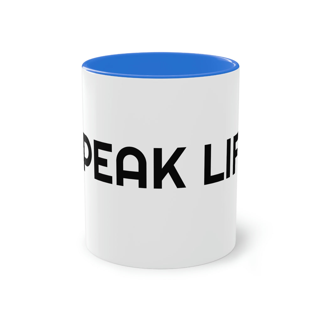 "Speak Life" Two-Tone Coffee Mug, 11oz