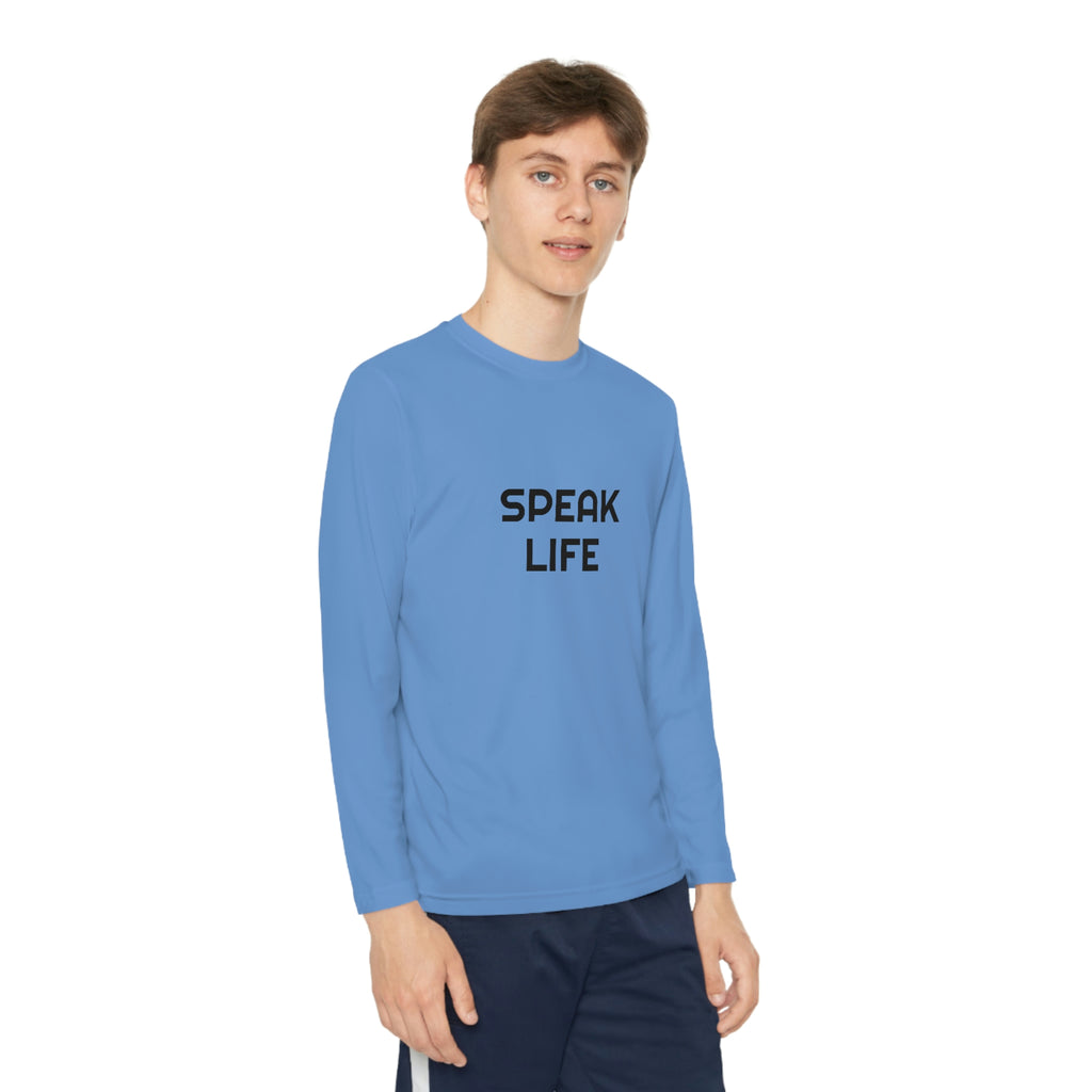"Speak Life" Youth Long Sleeve Competitor Tee