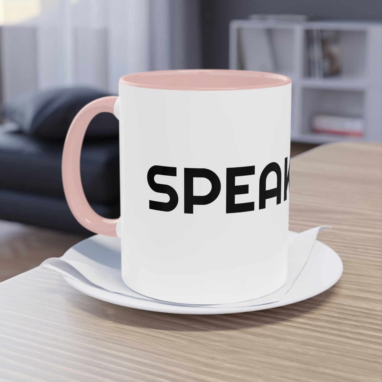 "Speak Life" Two-Tone Coffee Mug, 11oz