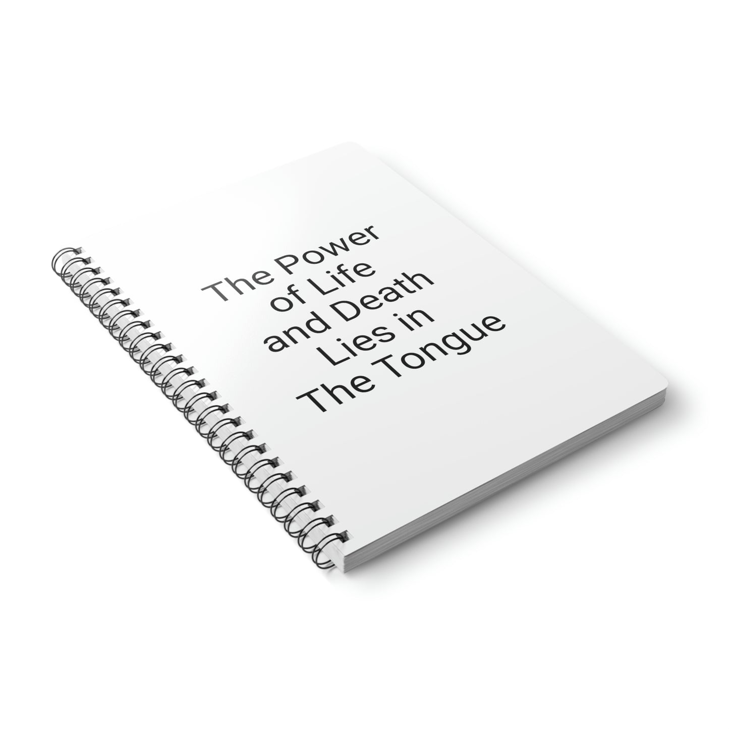 "The Power of Life" Wirobound Softcover Notebook, A5