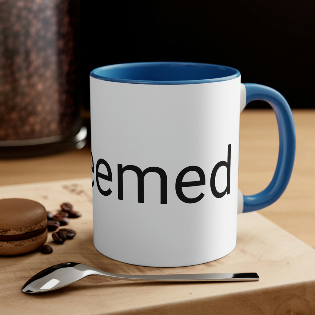 "Redeemed" Accent Coffee Mug, 11oz