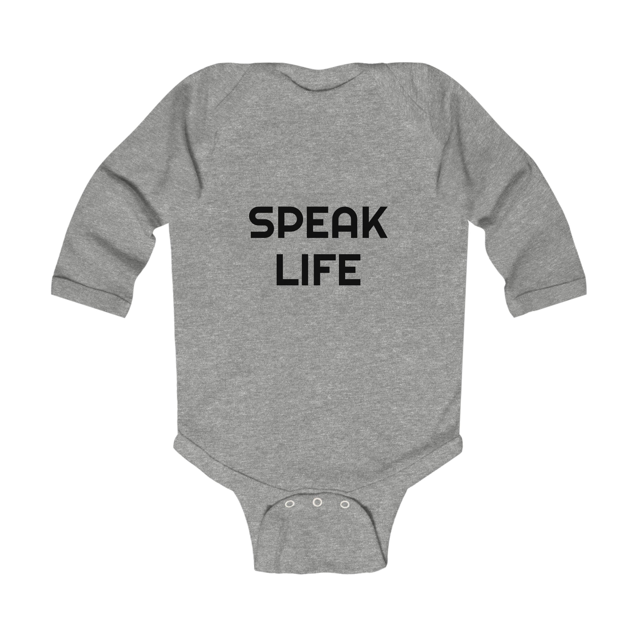 "Speak Life" Infant Long Sleeve Bodysuit