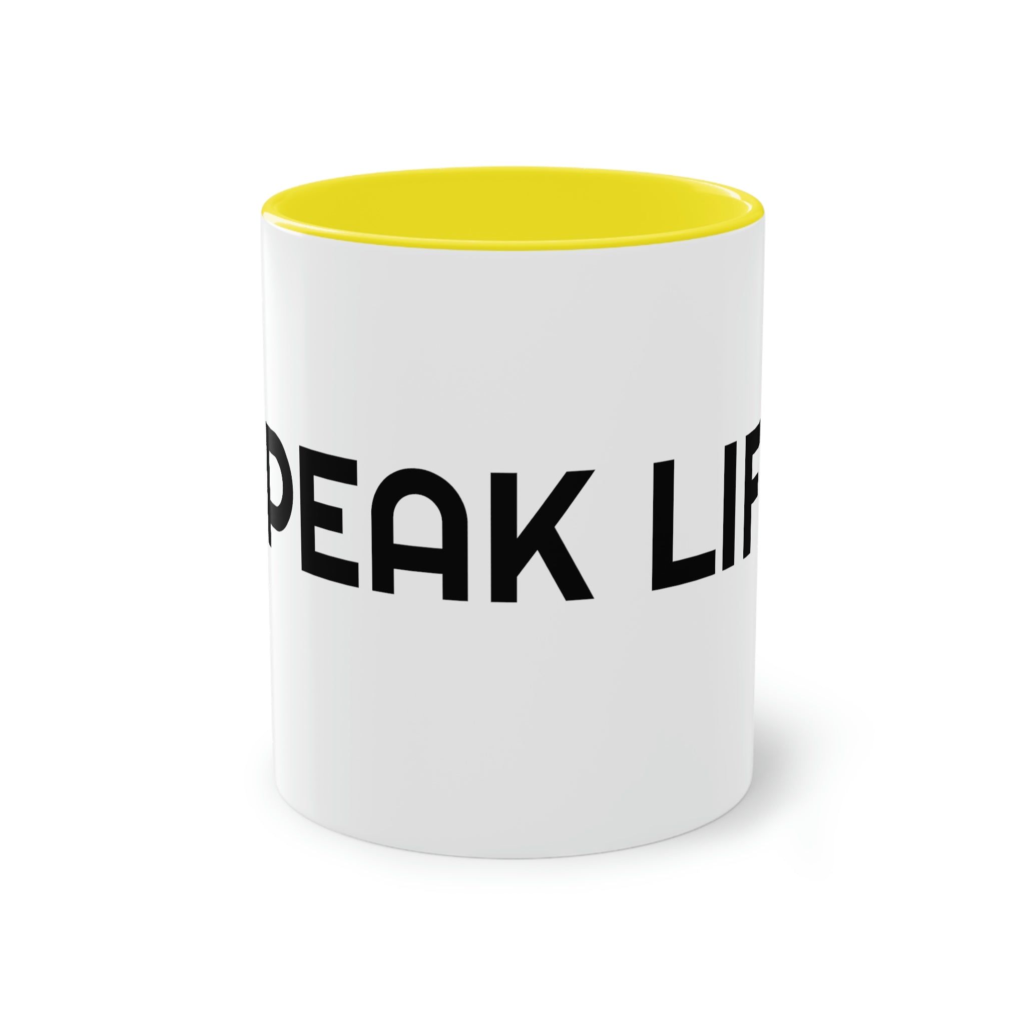 "Speak Life" Two-Tone Coffee Mug, 11oz