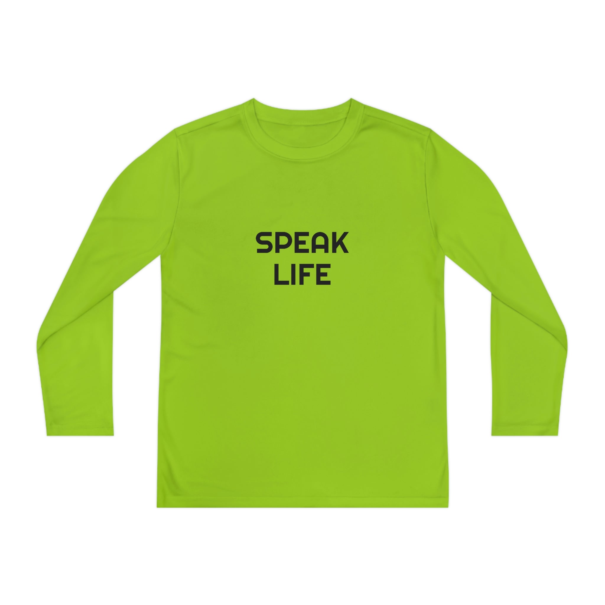 "Speak Life" Youth Long Sleeve Competitor Tee