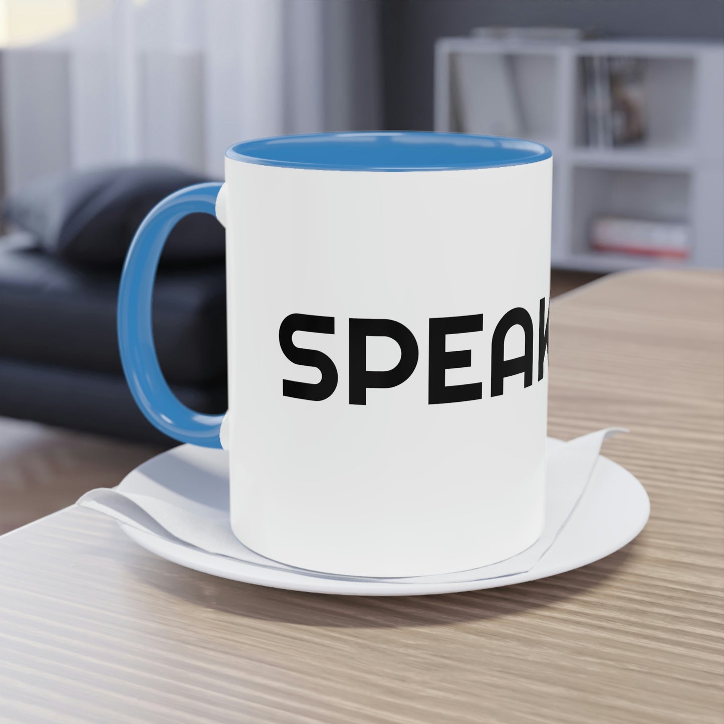 "Speak Life" Two-Tone Coffee Mug, 11oz