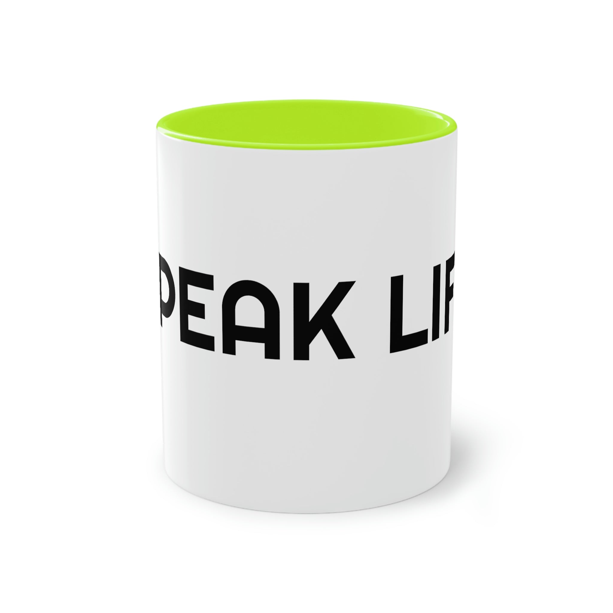 "Speak Life" Two-Tone Coffee Mug, 11oz