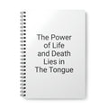 "The Power of Life" Wirobound Softcover Notebook, A5