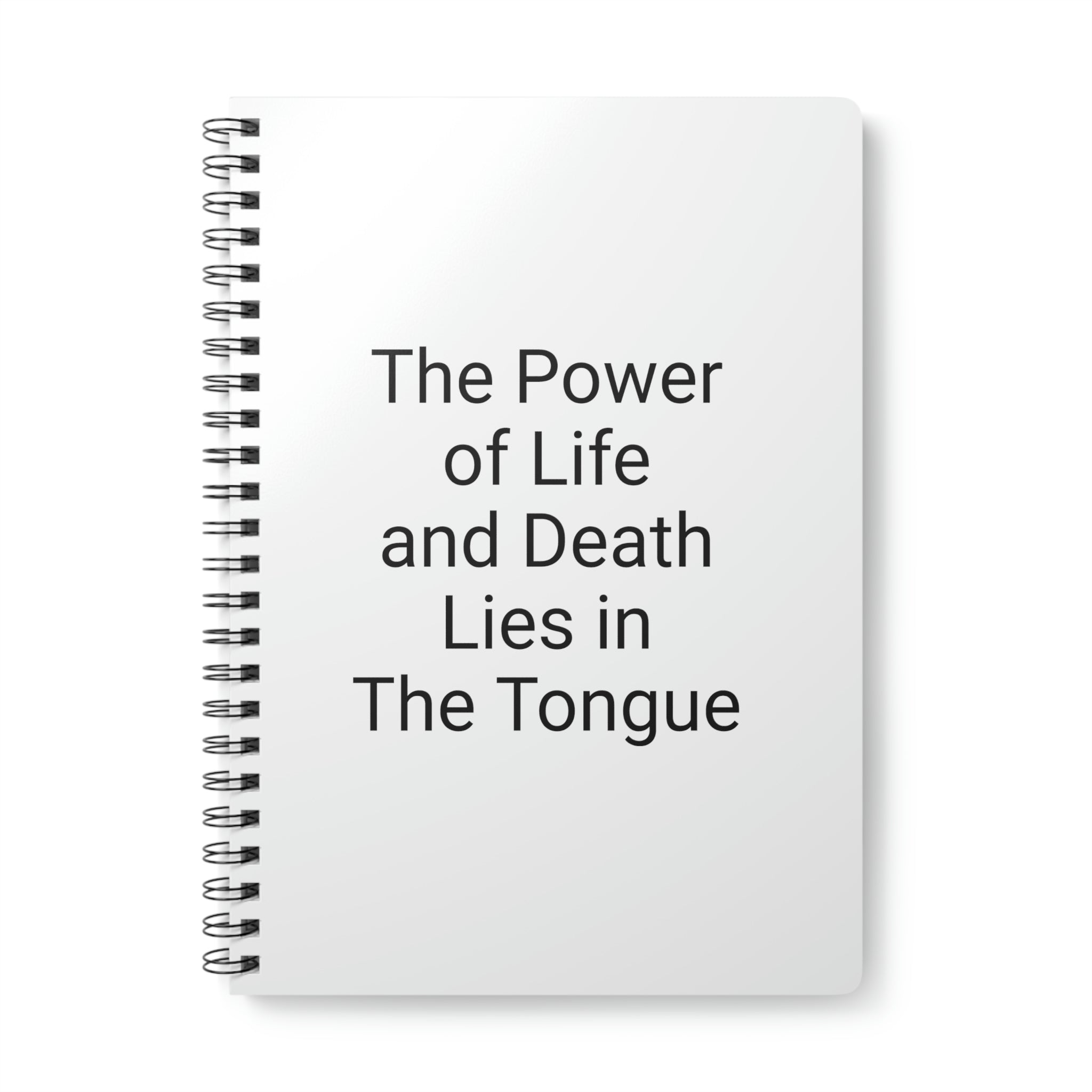 "The Power of Life" Wirobound Softcover Notebook, A5