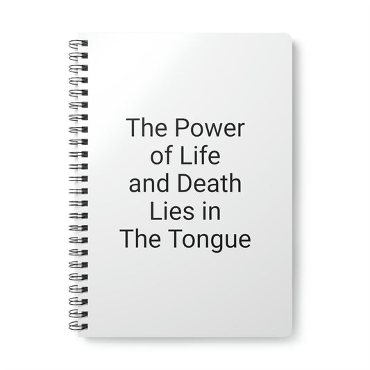 "The Power of Life" Wirobound Softcover Notebook, A5