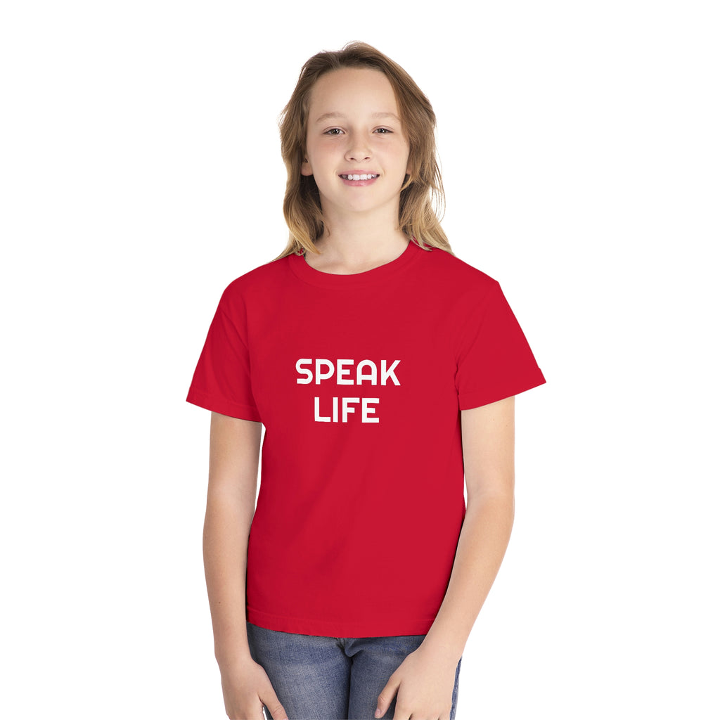 "Speak Life" Youth Midweight Tee