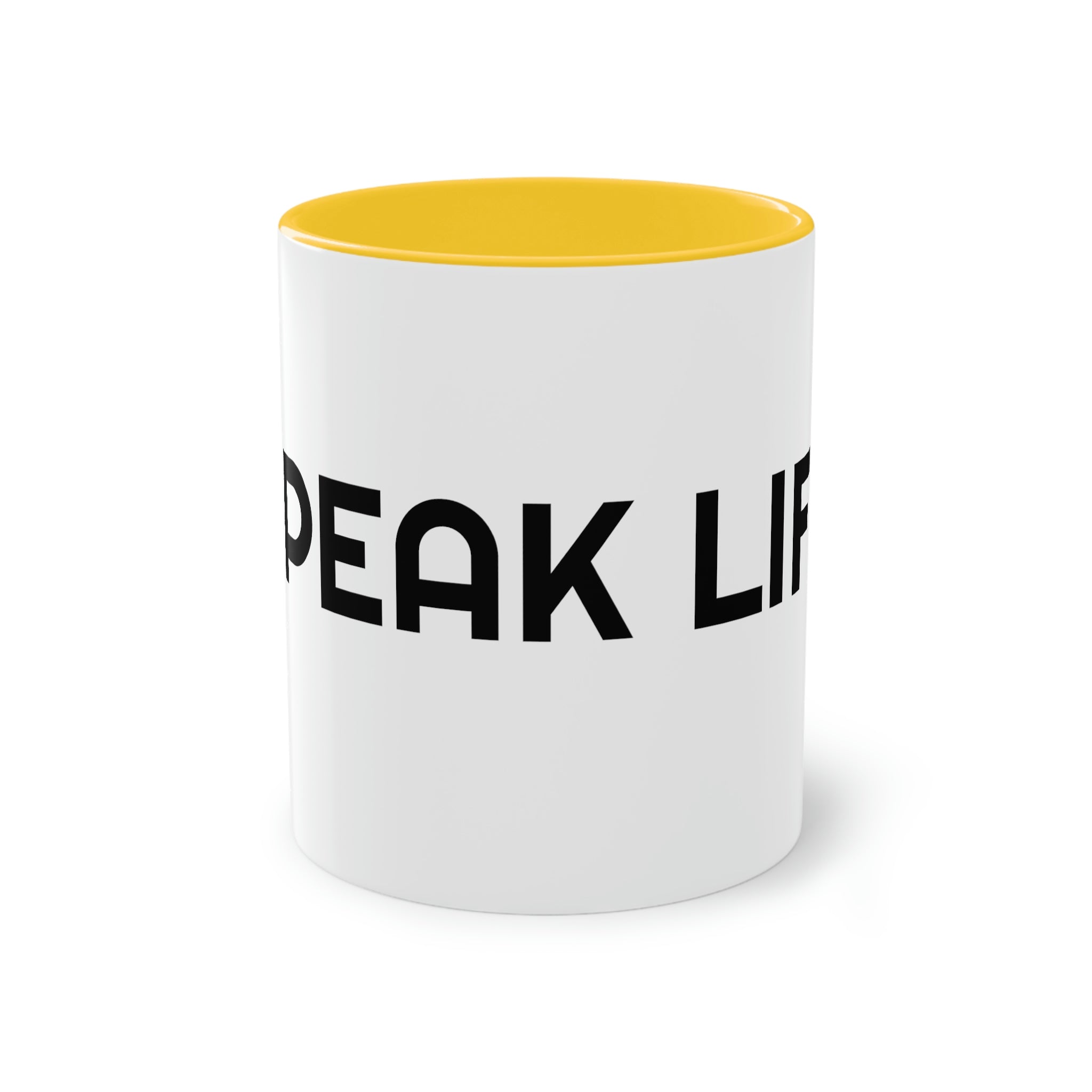 "Speak Life" Two-Tone Coffee Mug, 11oz