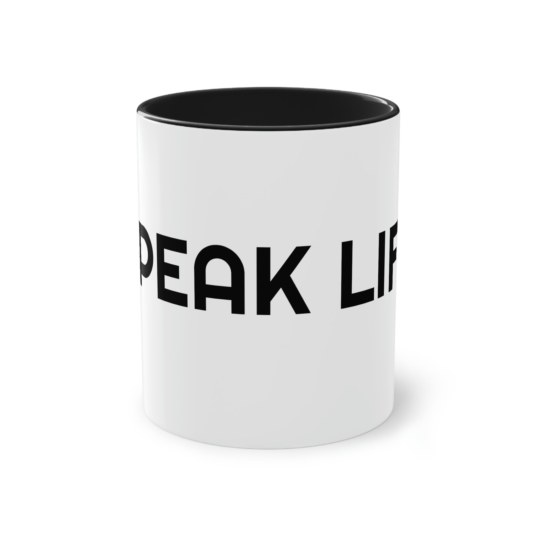 "Speak Life" Two-Tone Coffee Mug, 11oz