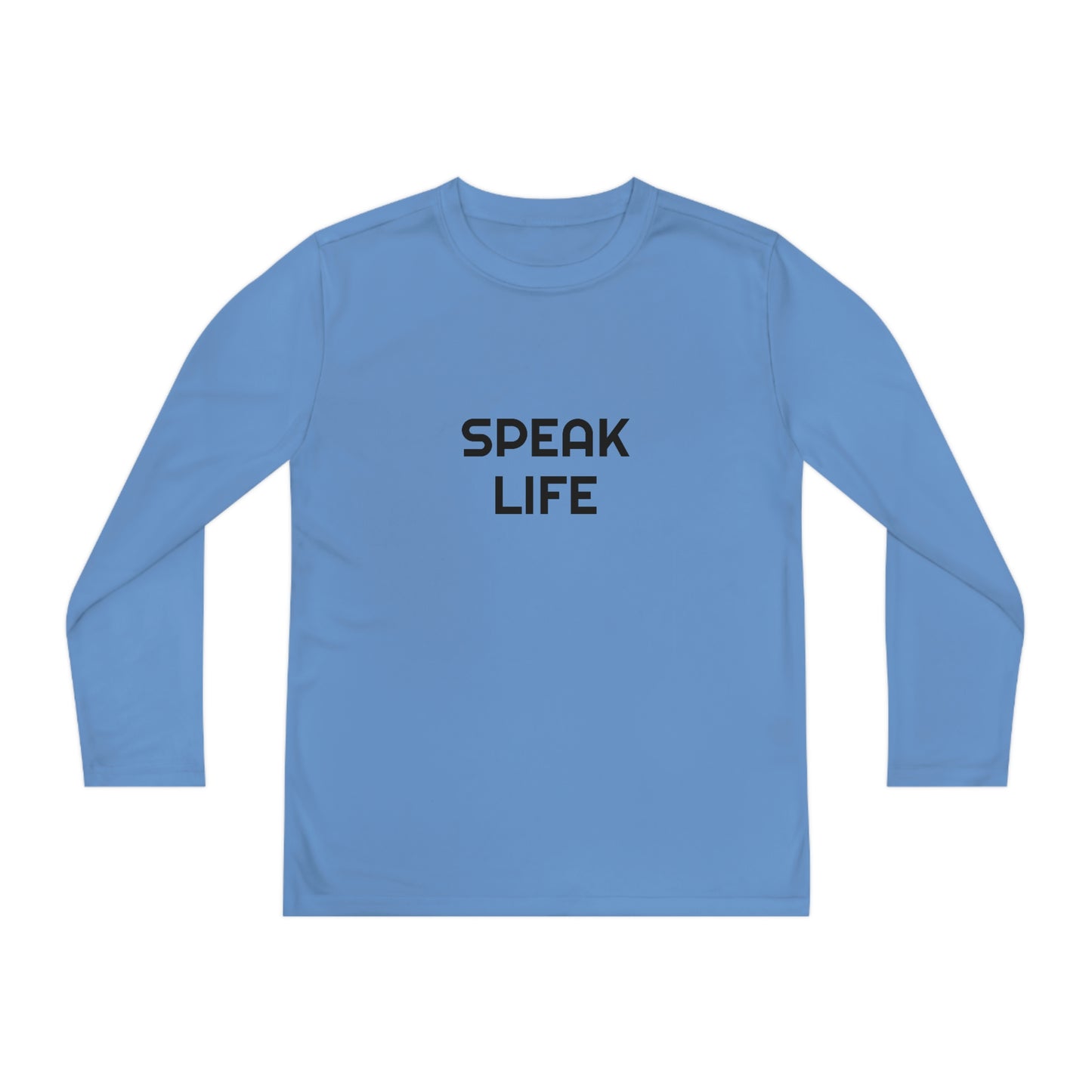 "Speak Life" Youth Long Sleeve Competitor Tee