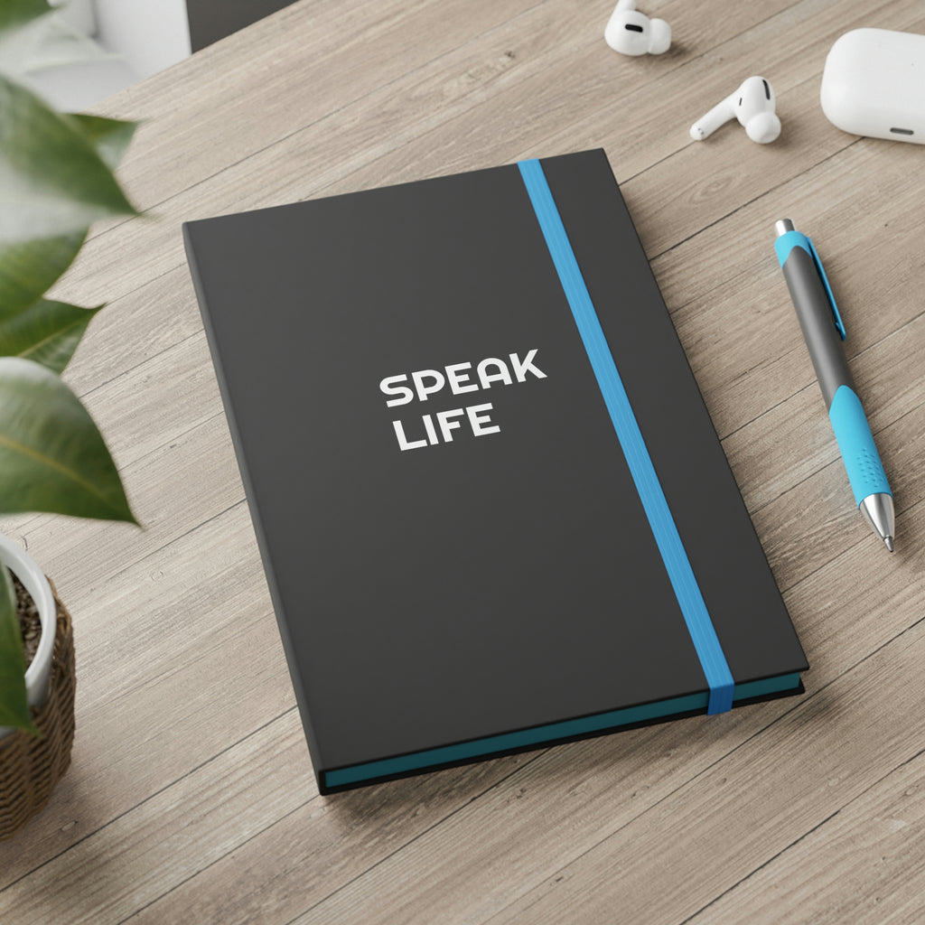 "Speak Life" Color Contrast Notebook - Ruled