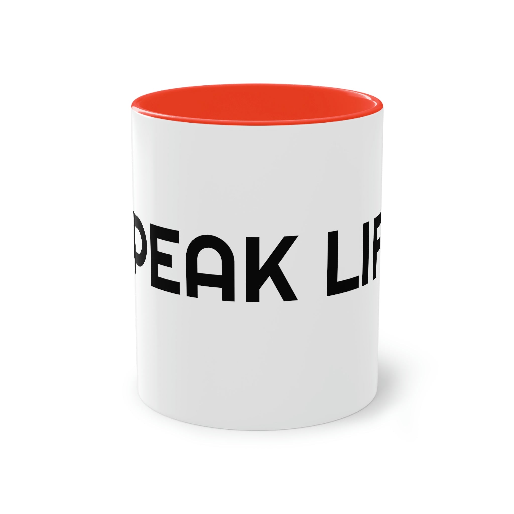"Speak Life" Two-Tone Coffee Mug, 11oz
