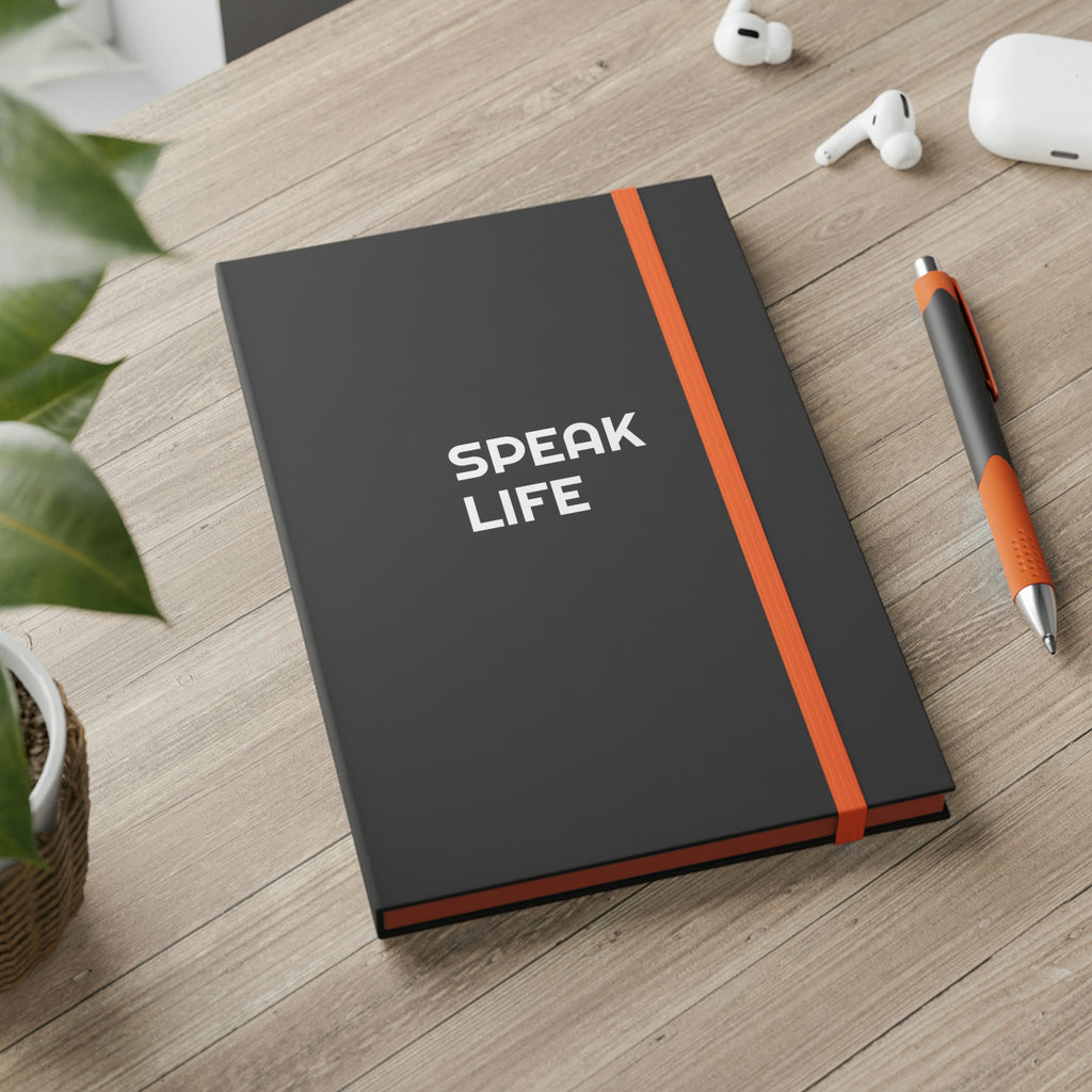 "Speak Life" Color Contrast Notebook - Ruled