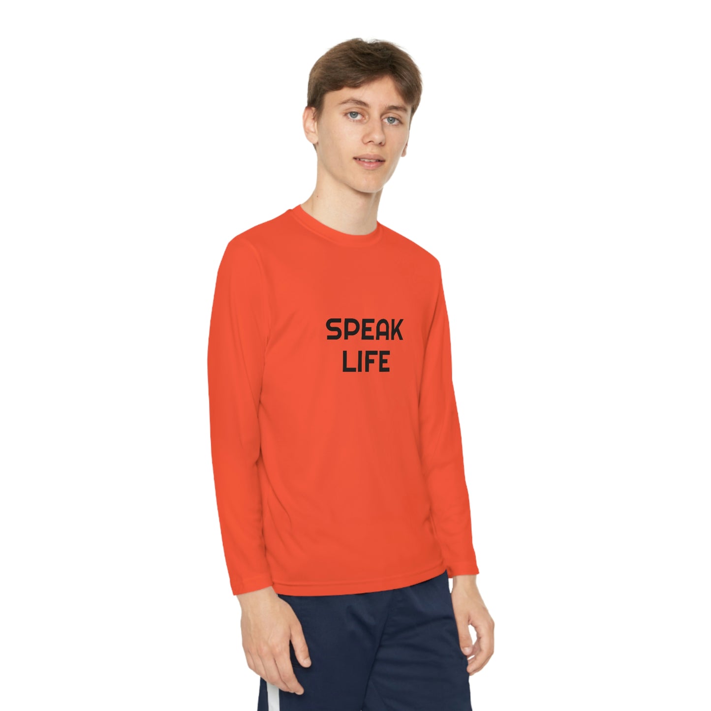 "Speak Life" Youth Long Sleeve Competitor Tee