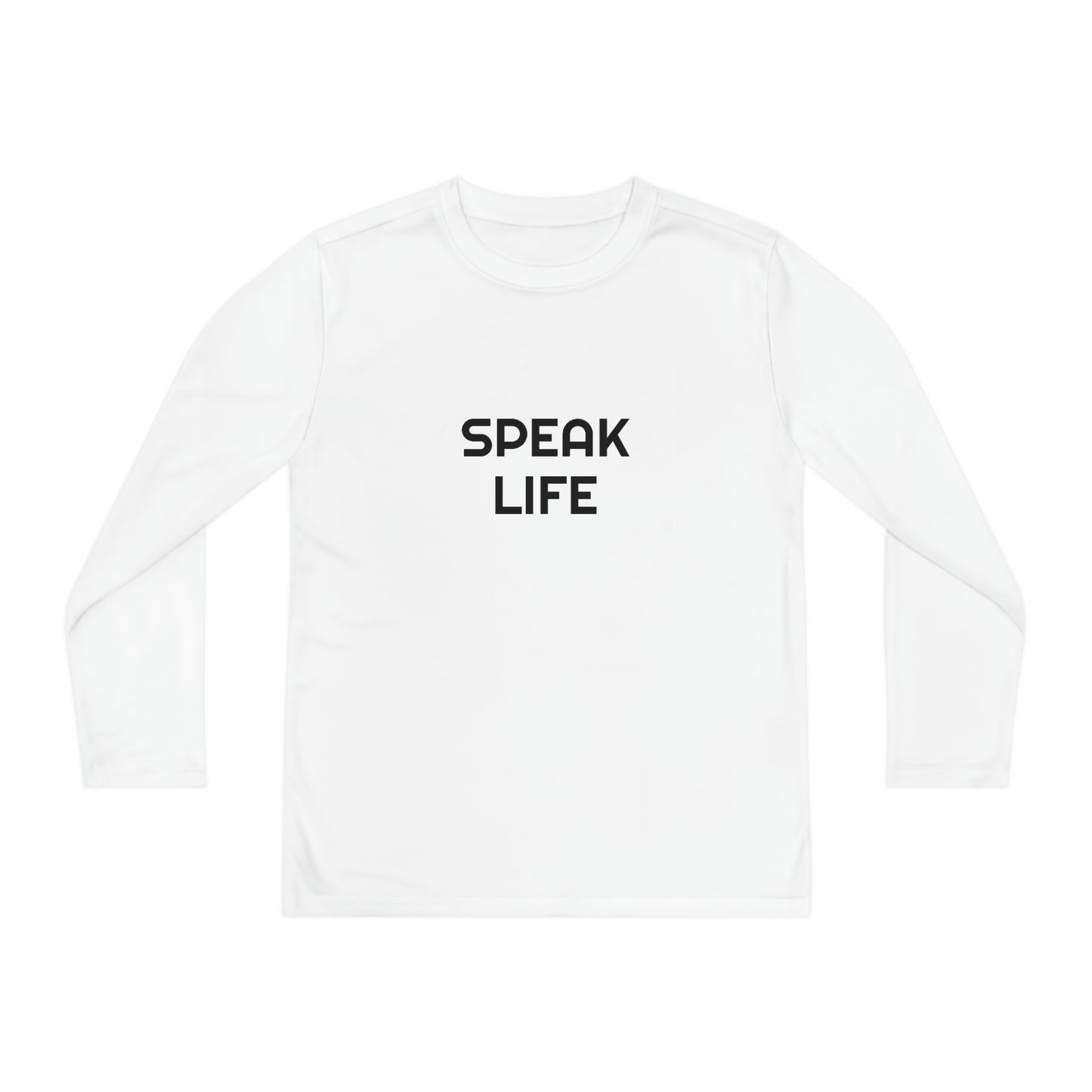 "Speak Life" Youth Long Sleeve Competitor Tee